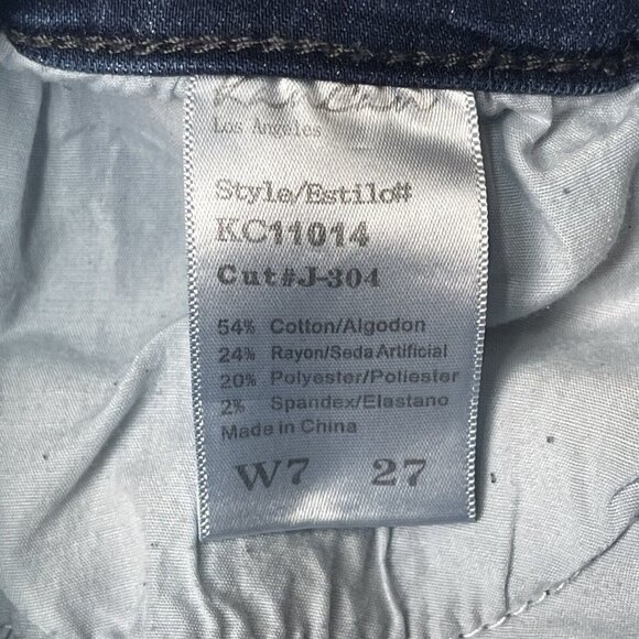 KanCan Jeans Womens 7 27 Blue Distressed Cotton Stretch Denim Style KC11014 - Picture 15 of 16